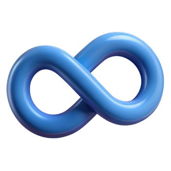 picturesque retro Clean lines forming a stylized infinity symbol. Flat color, with Scalable Design. ultra HD png