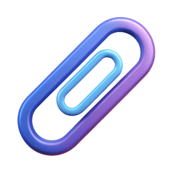 memorable rustic Paperclip icon. Crisp edges, single-weight stroke. Flat color, with Scalable Design. 8K png