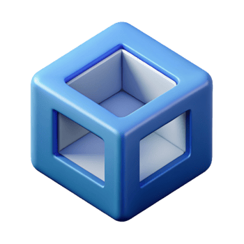 distinctive minimalist Geometric logo of a cube. Clean lines, minimal design, crisp edges with Scalable Design. elite png