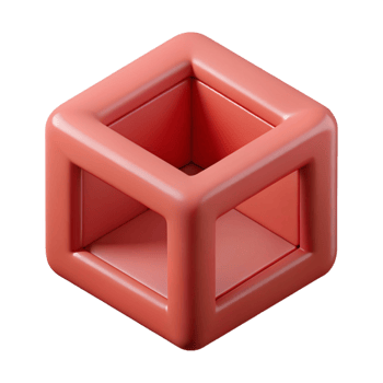 rare traditional Geometric design of a cube. Crisp edges, single-weight stroke. Minimal with Scalable Design. studio quality png