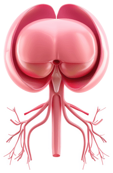 3d illustration of a developing human brain. png