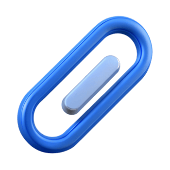 wonderful rare Isometric paperclip, minimal design, clean lines, with Scalable Design. png