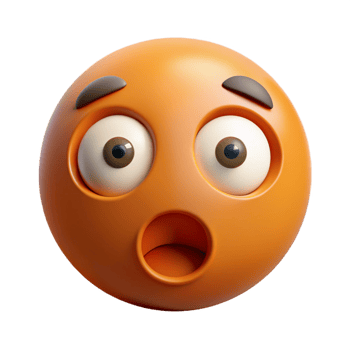 harmonious alluring A surprised face with wide open circular eyes. Flat color, clean lines, with Scalable Design. fine detail png