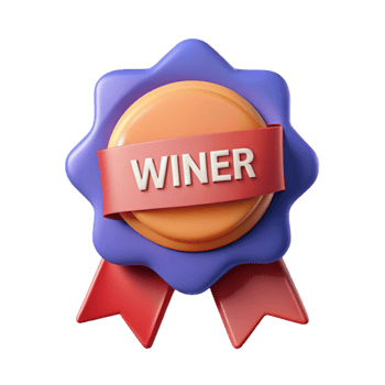 fascinating modern Ribbon badge with the text Winner . Crisp edges, minimal, flat color with Scalable Design. perfect clarity png
