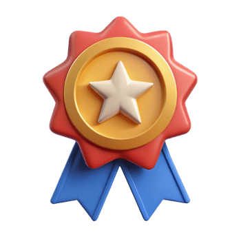 majestic unparalleled Ribbon badge with a central star. Scalable, minimal, single-weight stroke with Scalable Design. png