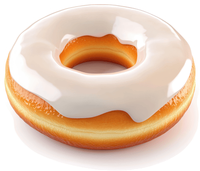 Glazed donut, a delicious treat. png