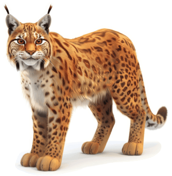 Majestic Eurasian lynx, a captivating woodland predator. png