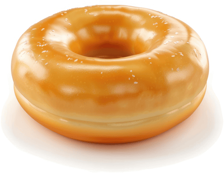 Glazed donut, a delectable, round treat. png