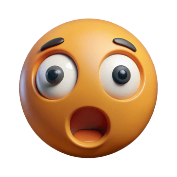 enchanting exemplary A surprised face with wide open circular eyes. Flat color, clean lines, with Scalable Design. png