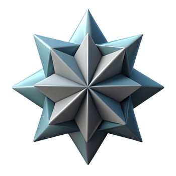 exquisite notable Overlapping triangles forming a star. Sharp edges. Geometric with Scalable Design. png