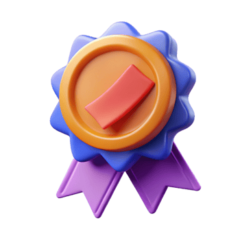 notable tropical Ribbon badge with text placeholder. Flat color, crisp edges, minimal design with Scalable Design. museum quality png