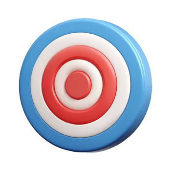 majestic gothic Target icon with concentric circles, clean lines, single-weight stroke. Flat color, with Scalable Design. elite png