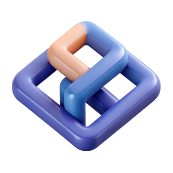 sumptuous minimalist Interlocking squares, clean lines, flat color, minimal design with Scalable Design. ultra HD png