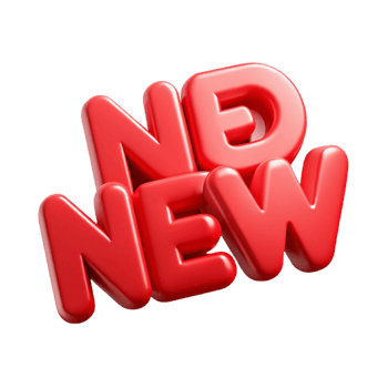 memorable retro Crisp edges, NEW . Flat red, clean lines, minimal design with Scalable Design. high resolution png