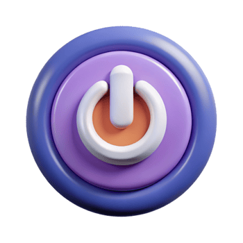 inspired retro A symmetrical power button icon. Single-weight stroke, flat color, geometric with Scalable Design. masterfully captured png