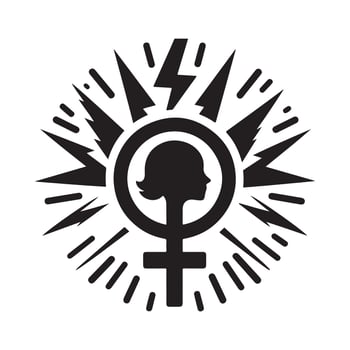 Feminist Rights Icon Flat Illustration vector