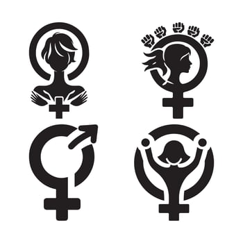 Feminist Icons Collection Art vector