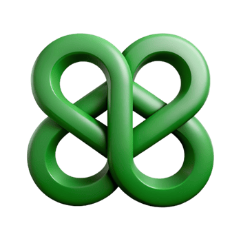 beautiful calm gothic Intertwined A and B monogram, symmetrical design. Flat green. Clean lines with Scalable Design. exclusive png