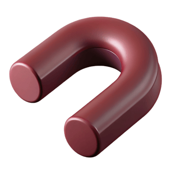 stunning mid-century Geometric, flat burgundy curly brace. Single-weight stroke with Scalable Design. professional png
