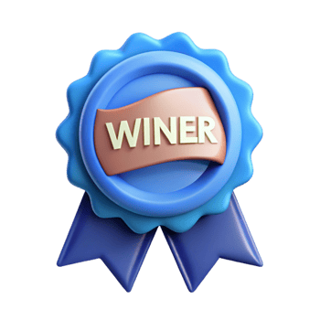wonderful traditional Ribbon badge with the text Winner . Crisp edges, minimal, flat color with Scalable Design. artisan png
