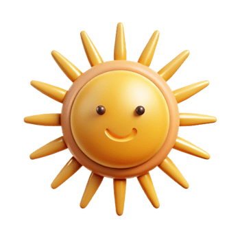 breathtaking notable Circular sun character with straight rays. Flat color, single-weight stroke, symmetrical with Scalable Design. png