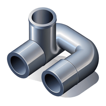 remarkable victorian Clean lines isometric pipe, scalable, grey with Scalable Design. authentic png