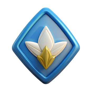 gorgeous rare Triangular badge with a single leaf. Flat color, clean lines, minimal with Scalable Design. png