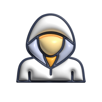 3D Render of Hacker Icon Cybersecurity and Digital Intrusion Symbol png