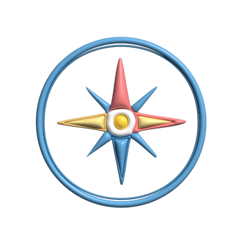 3D Compass Navigation Device, Exploration Tool, and Travel Essentials Icon png
