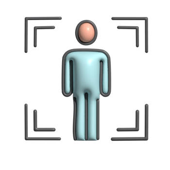 A person is standing in a square with a camera png