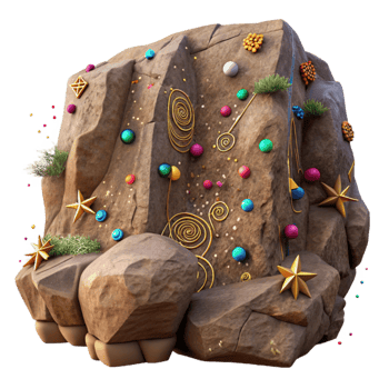 beautiful abstract Ancient Petroglyphs on Cliff Face Cutout high resolution png
