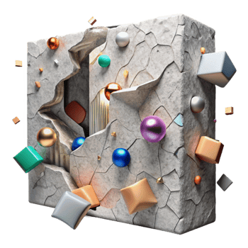 elegant rustic Cracked Wall From Construction Noise Transparent Background genuine png