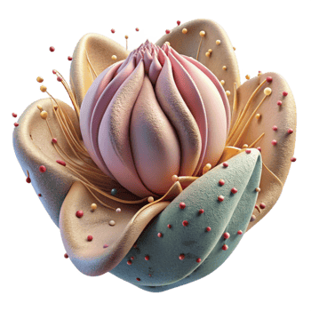 vibrant artistic Close Up of Flower Petals Transparent Background original png