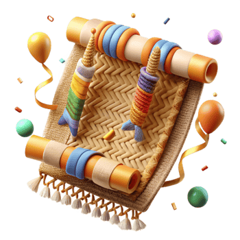 magnificent traditional Conserving Culture Woven Tapestry Isolated high resolution png
