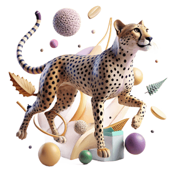 magnificent classic Ai Analyzing Cheetah Hunting Behavior Transparent Background png