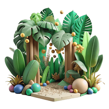 magnificent traditional Dense Jungle Undergrowth Cutout original png