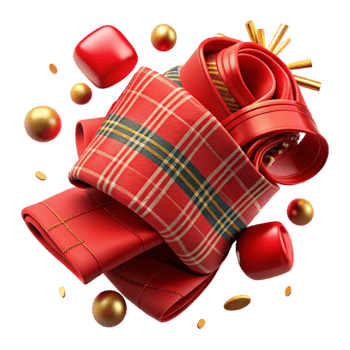 impressive traditional Dynamic Red Tartan Pattern Isolated Element exclusive png