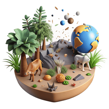 beautiful vintage Deforestation Impact on Animal Habitats Transparent Background authentic png
