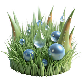 extraordinary classic Dew Drops on Grass Cutout Transparent Background png