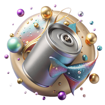 extraordinary classic Empty Fish Can Isolated Silver Metallic png