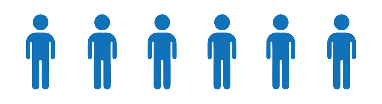 Silhouette People Icons for Workforce Planning Designs vector