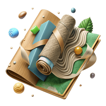 vibrant minimalist Eco Tourism Brochure Cover Cutout premium png