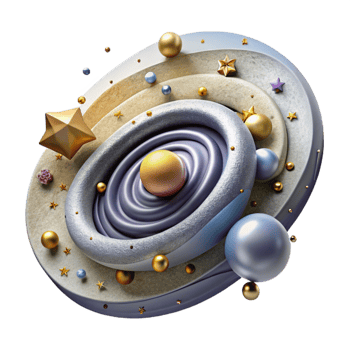 dramatic creative Galaxy Arms Spiral Cutout with Star Clusters genuine png