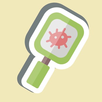 Sticker Observation. related to Bioengineering symbol vector