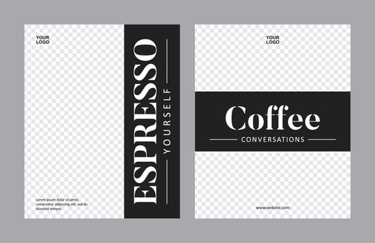 Coffee shop social media feed vector