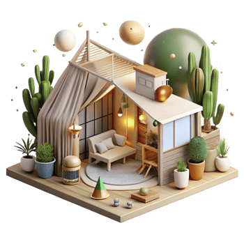 extraordinary traditional Eco Friendly Accommodation Transparent Background Rustic Design detailed png