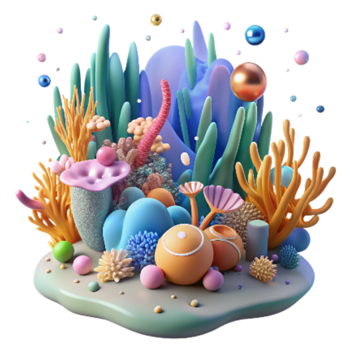vibrant creative Coral Reef Vibrant Colors Transparent Cutout original png
