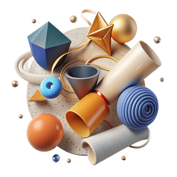 stunning artistic Abstract Teamwork Success Graph Isolated Element professional png