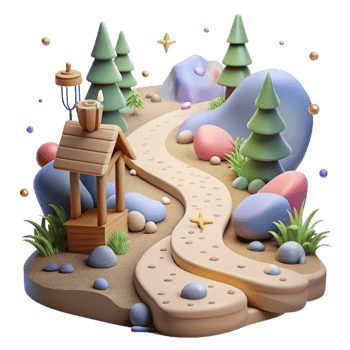 magnificent rustic Forest Path Hiking Trail Transparent Background exclusive png