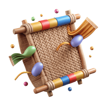 vibrant traditional Conserving Culture Woven Tapestry Isolated original png